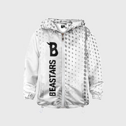 Ветровка с капюшоном детская Beastars glitch на светлом фоне: по-вертикали, цвет: 3D-белый