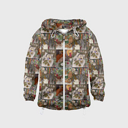 Детская ветровка Милые иллюстрации коллаж