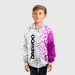 Ветровка с капюшоном детская Daewoo pro racing: по-вертикали, цвет: 3D-белый — фото 2