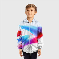 Ветровка с капюшоном детская Футболка Россия, цвет: 3D-белый — фото 2