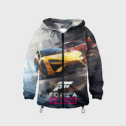 Ветровка с капюшоном детская Forza Horizon, цвет: 3D-черный