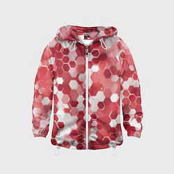 Детская ветровка Кибер Hexagon Красный