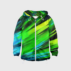Детская ветровка Green abstract