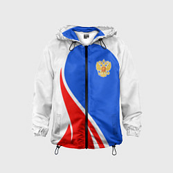 Детская ветровка Герб РФ - white sport