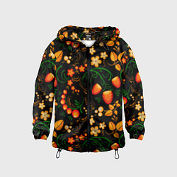 Детская ветровка Хохлома - цветы и ягоды