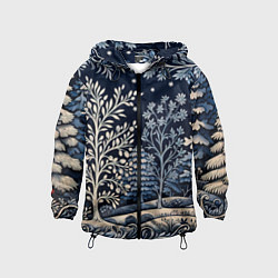 Детская ветровка Ледяные узоры нового года