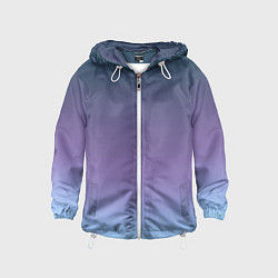 Детская ветровка Градиент синий фиолетовый голубой