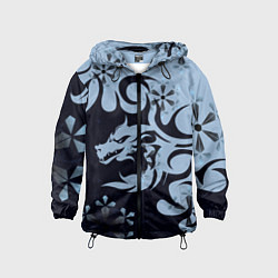 Детская ветровка Дракон со снежинками