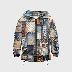 Детская ветровка Змеиная кожа - пэчворк