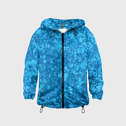 Детская ветровка Ярко-голубой абстракция космический