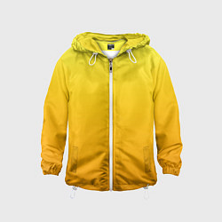 Детская ветровка Градиент насыщенный жёлтый