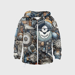 Детская ветровка Механистический паттерн - авангард нейросеть