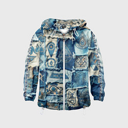 Детская ветровка Племя майя-пэчворк
