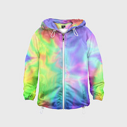 Детская ветровка Яркий тай-дай абстракция
