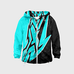 Ветровка с капюшоном детская Mint graffiti, цвет: 3D-белый