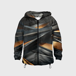 Детская ветровка Черная абстракция геометрия