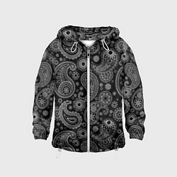 Детская ветровка Пейсли на черном