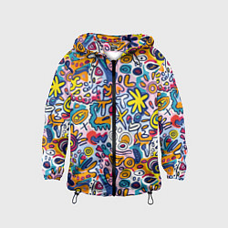 Детская ветровка Солнце и морские звёзды абстракция