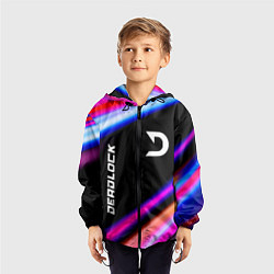 Ветровка с капюшоном детская Deadlock speed game lights, цвет: 3D-черный — фото 2