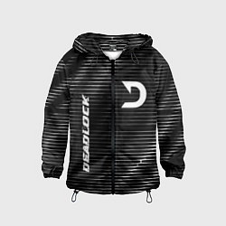 Ветровка с капюшоном детская Deadlock metal game lines, цвет: 3D-черный
