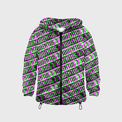 Детская ветровка Juventus glitch pattern