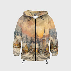 Детская ветровка Новогодний небольшой городок