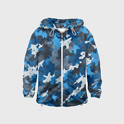 Детская ветровка Синий армейский камуфляж