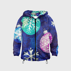 Детская ветровка Новогодний узор