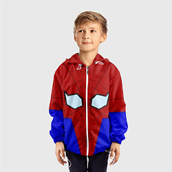 Ветровка с капюшоном детская Spider-Man - eyes, цвет: 3D-белый — фото 2