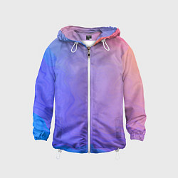 Детская ветровка Сине фиолетовый градиент