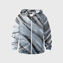 Детская ветровка Полированный металл серебряный