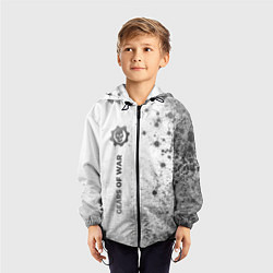 Ветровка с капюшоном детская Gears of War - white gradient по-вертикали, цвет: 3D-черный — фото 2