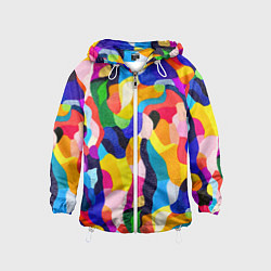 Детская ветровка Лоскутная абстракция