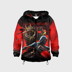 Ветровка с капюшоном детская Assassins Creed Тени, цвет: 3D-черный