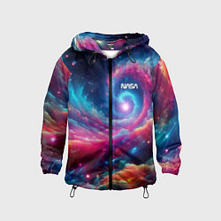 Детская ветровка Неоновая галактическая спираль - нейроарт