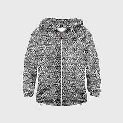 Детская ветровка Чёрно-белый текстурный