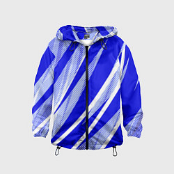 Детская ветровка Абстрактный синий полосатый