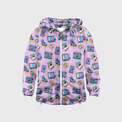 Детская ветровка Ретро паттерн