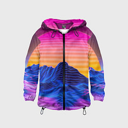 Детская ветровка Неоновый закат