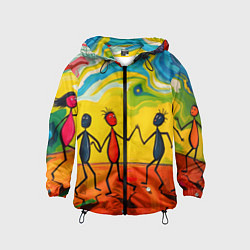 Детская ветровка Дружба человечков