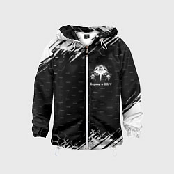 Ветровка с капюшоном детская Король и шут краски броня, цвет: 3D-белый