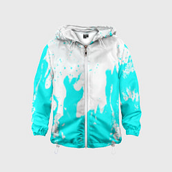 Детская ветровка Голубой огонь текстура