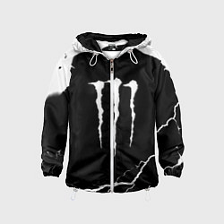 Ветровка с капюшоном детская Monster energy storm energy, цвет: 3D-белый