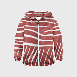 Детская ветровка Полоски красной зебры