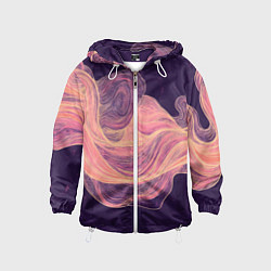 Детская ветровка Бежевые волны текстура