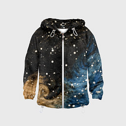 Детская ветровка Черно-синий фон текстура