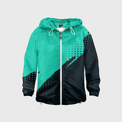 Детская ветровка Color black light blue