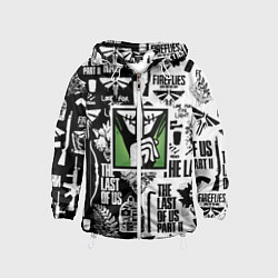 Ветровка с капюшоном детская The Last of Us pattern, цвет: 3D-белый