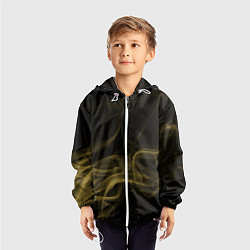 Ветровка с капюшоном детская Color smoke yellow, цвет: 3D-белый — фото 2