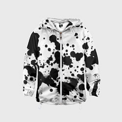 Детская ветровка Брызги черной краски